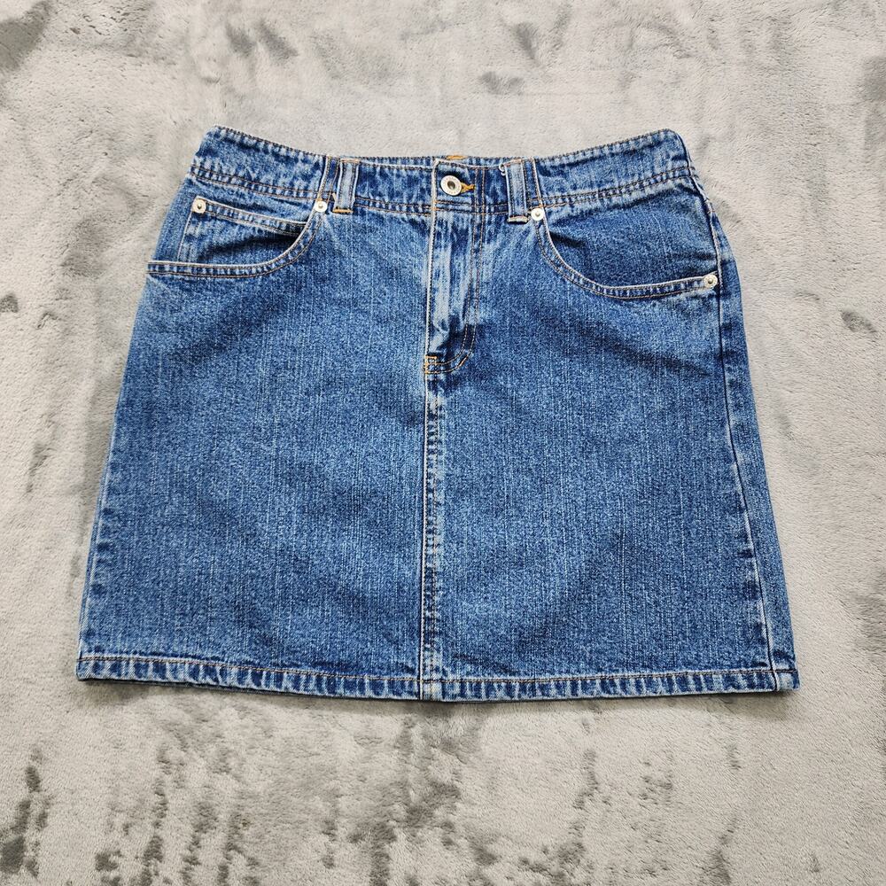 Vintage Y2K GAP Skirt Womens 6 Blue Denim Pencil‎ Mini Casual Academia Classic